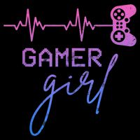 Gamer Girl Cute Heartbeat Gamer For Girl Video Game Lovers Women's V-Neck T-Shirt