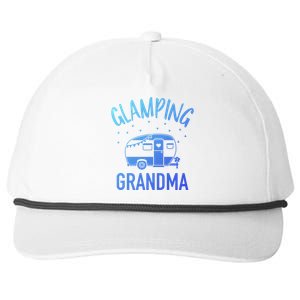 Glamping Grandma Camping Caravan Trailer Great Gift Snapback Five-Panel Rope Hat