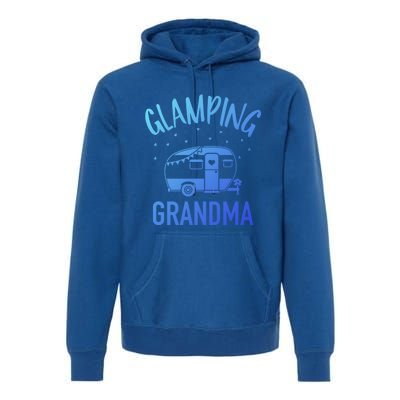 Glamping Grandma Camping Caravan Trailer Great Gift Premium Hoodie