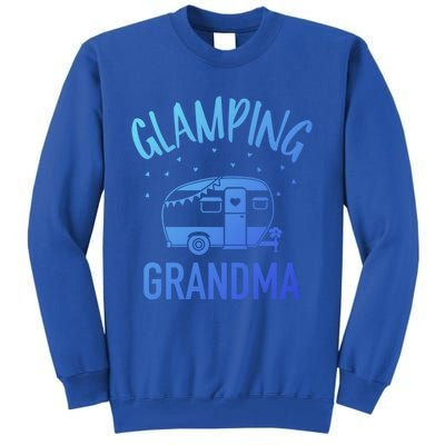 Glamping Grandma Camping Caravan Trailer Great Gift Tall Sweatshirt