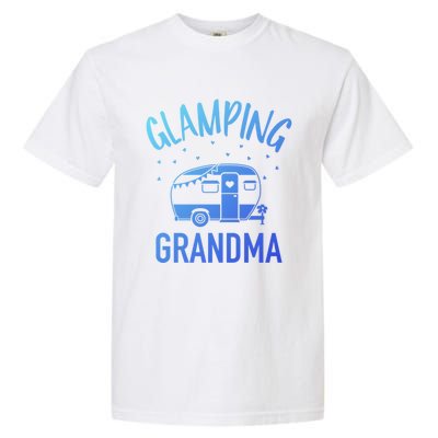 Glamping Grandma Camping Caravan Trailer Great Gift Garment-Dyed Heavyweight T-Shirt