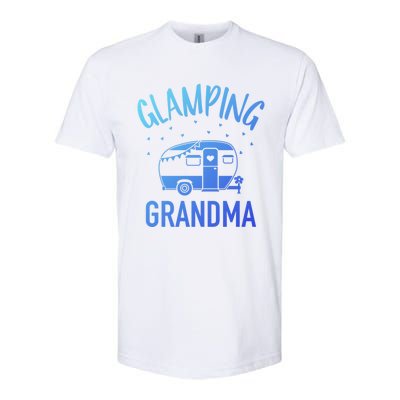 Glamping Grandma Camping Caravan Trailer Great Gift Softstyle® CVC T-Shirt