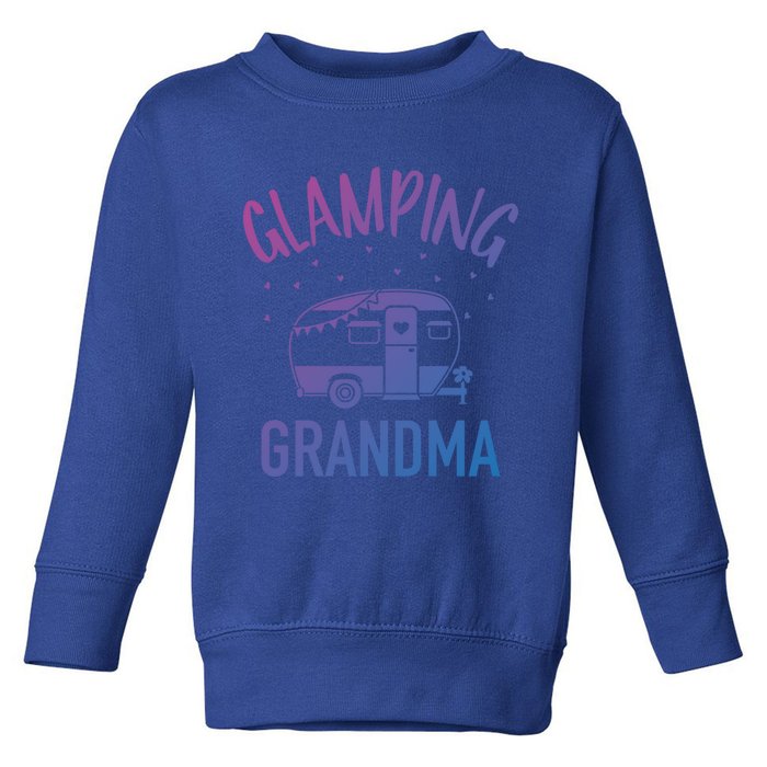 Glamping Grandma Camping Caravan Trailer Great Gift Toddler Sweatshirt