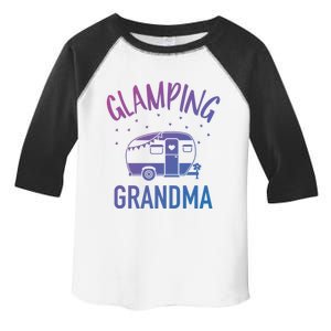 Glamping Grandma Camping Caravan Trailer Great Gift Toddler Fine Jersey T-Shirt