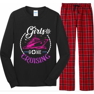 Girl Gone Cruising Matching Group Matching Team Vacation Long Sleeve Pajama Set