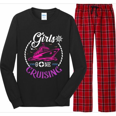 Girl Gone Cruising Matching Group Matching Team Vacation Long Sleeve Pajama Set