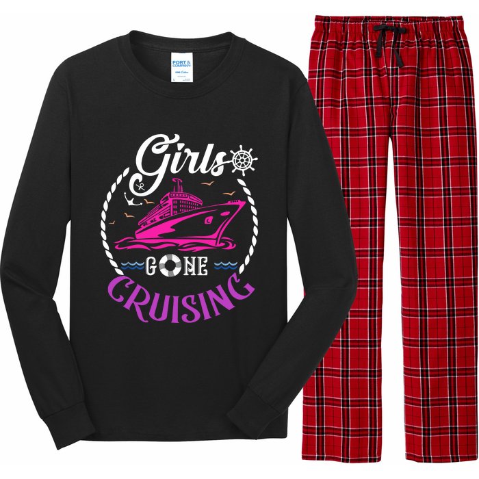 Girl Gone Cruising Matching Group Matching Team Vacation Long Sleeve Pajama Set