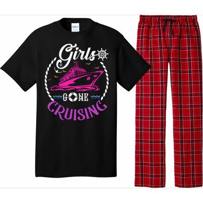 Girl Gone Cruising Matching Group Matching Team Vacation Pajama Set