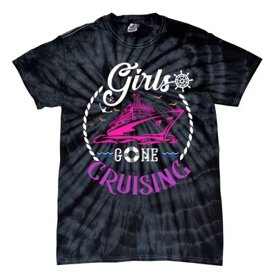 Girl Gone Cruising Matching Group Matching Team Vacation Tie-Dye T-Shirt