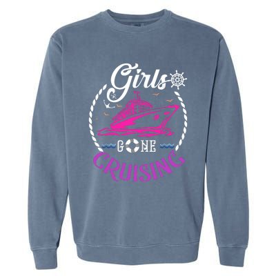 Girl Gone Cruising Matching Group Matching Team Vacation Garment-Dyed Sweatshirt