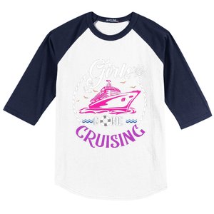 Girl Gone Cruising Matching Group Matching Team Vacation Baseball Sleeve Shirt