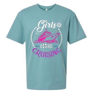 Girl Gone Cruising Matching Group Matching Team Vacation Sueded Cloud Jersey T-Shirt