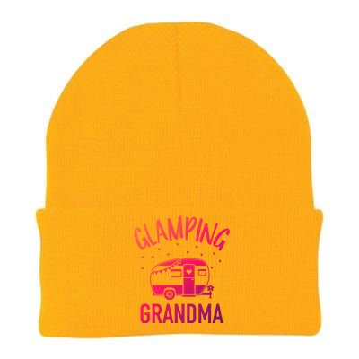 Glamping Grandma Camping Caravan Trailer Great Gift Knit Cap Winter Beanie