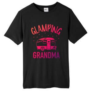 Glamping Grandma Camping Caravan Trailer Great Gift Tall Fusion ChromaSoft Performance T-Shirt