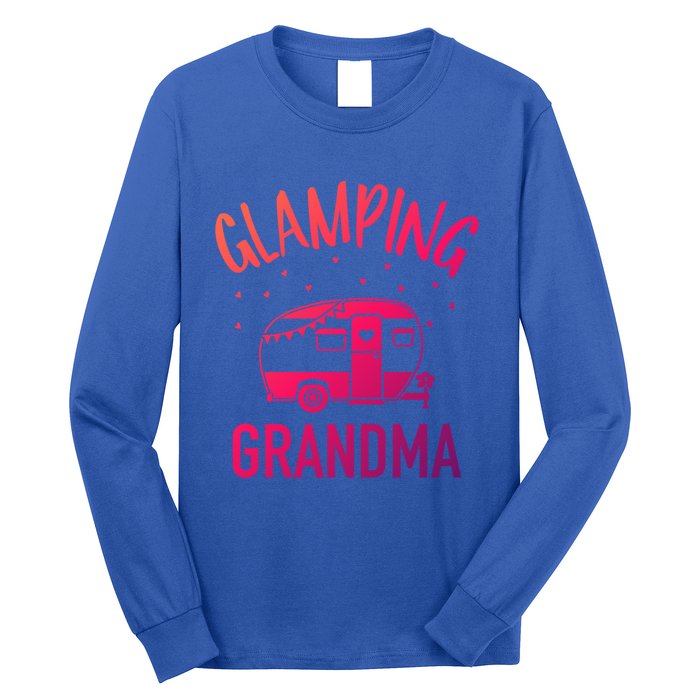 Glamping Grandma Camping Caravan Trailer Great Gift Long Sleeve Shirt