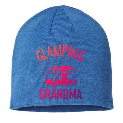 Glamping Grandma Camping Caravan Trailer Great Gift Sustainable Beanie