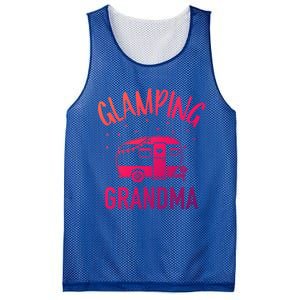 Glamping Grandma Camping Caravan Trailer Great Gift Mesh Reversible Basketball Jersey Tank