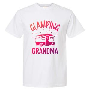 Glamping Grandma Camping Caravan Trailer Great Gift Garment-Dyed Heavyweight T-Shirt