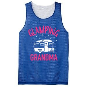 Glamping Grandma Camping Caravan Trailer Gift Mesh Reversible Basketball Jersey Tank