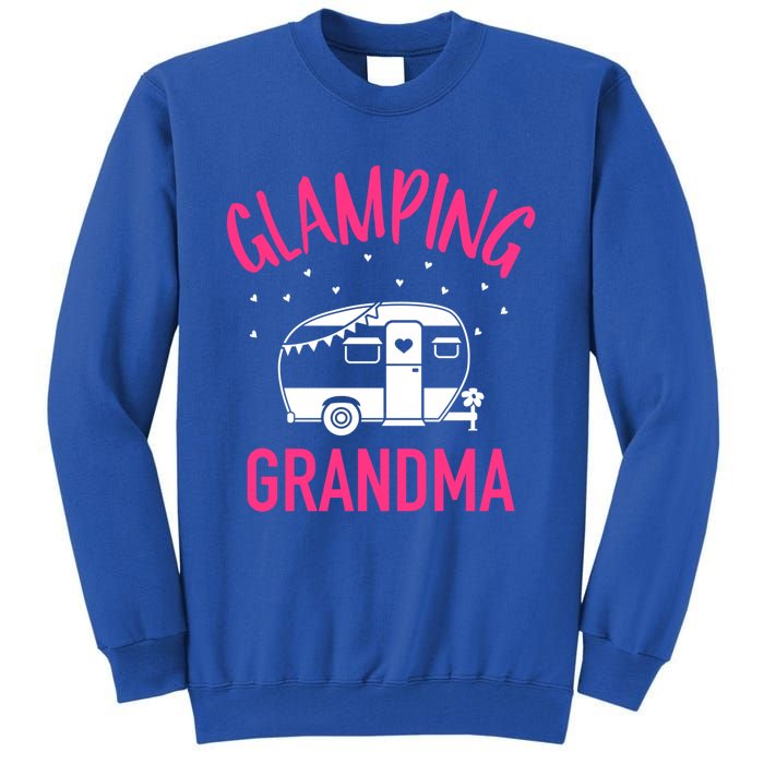 Glamping Grandma Camping Caravan Trailer Gift Tall Sweatshirt