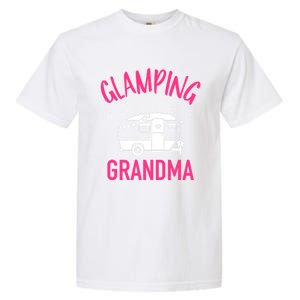 Glamping Grandma Camping Caravan Trailer Gift Garment-Dyed Heavyweight T-Shirt