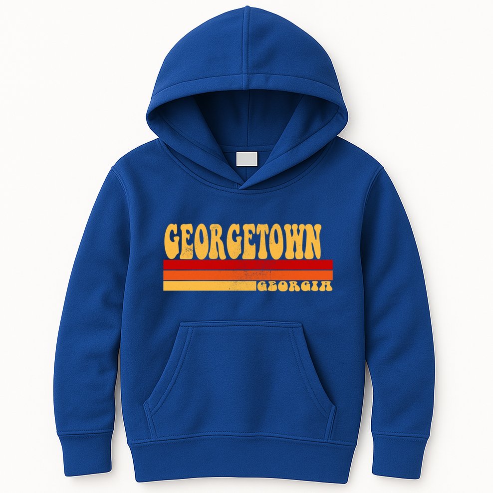 Georgetown Georgia City Vintage Roots Retro Design 70s 80s Gift Kids Hoodie
