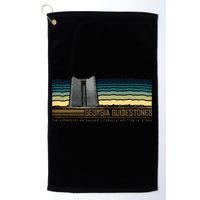 Georgia Guidestones Depopulation Written In Stone Retro Golf Towel