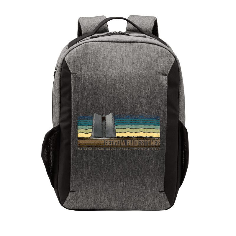 Georgia Guidestones Depopulation Written In Stone Retro Vector Backpack
