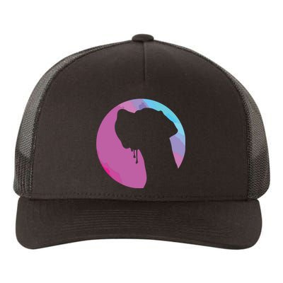 German Great Dane Profile Starry Sky MultiColoured Yupoong Adult 5-Panel Trucker Hat