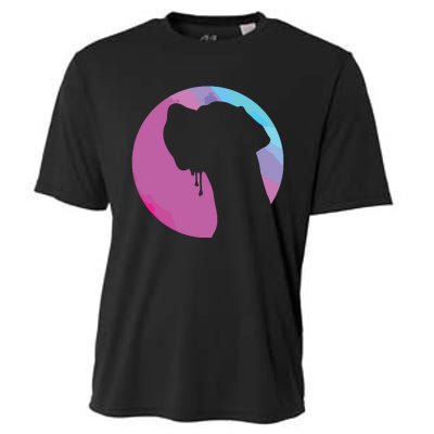 German Great Dane Profile Starry Sky MultiColoured Cooling Performance Crew T-Shirt