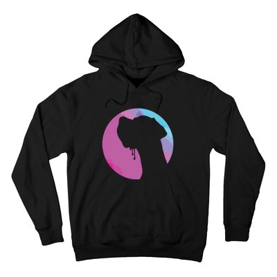 German Great Dane Profile Starry Sky MultiColoured Hoodie