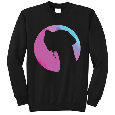 German Great Dane Profile Starry Sky MultiColoured Sweatshirt