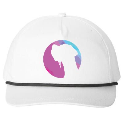 German Great Dane Profile Starry Sky MultiColoured Snapback Five-Panel Rope Hat