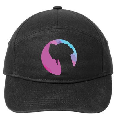 German Great Dane Profile Starry Sky MultiColoured 7-Panel Snapback Hat