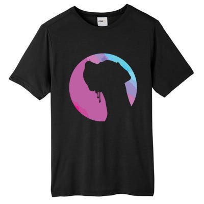 German Great Dane Profile Starry Sky MultiColoured Tall Fusion ChromaSoft Performance T-Shirt