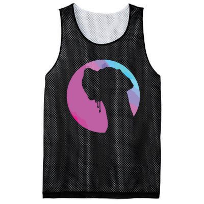 German Great Dane Profile Starry Sky MultiColoured Mesh Reversible Basketball Jersey Tank