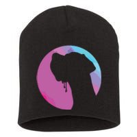 German Great Dane Profile Starry Sky MultiColoured Short Acrylic Beanie