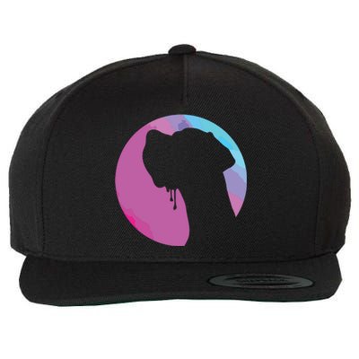 German Great Dane Profile Starry Sky MultiColoured Wool Snapback Cap