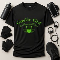 Gaelic Gra Dilseacht Cairdeas Claddagh Gift Cooling Performance Crew T-Shirt