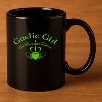 Gaelic Gra Dilseacht Cairdeas Claddagh Gift 11oz C Handle Ceramic Mug