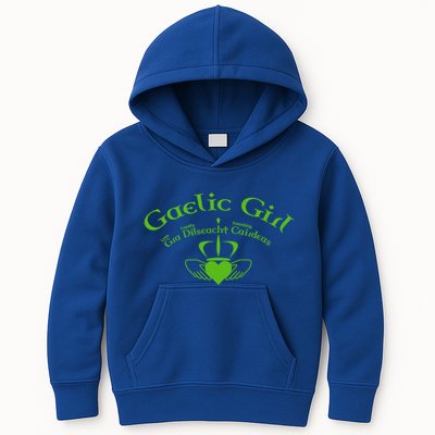 Gaelic Gra Dilseacht Cairdeas Claddagh Gift Kids Hoodie