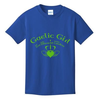 Gaelic Gra Dilseacht Cairdeas Claddagh Gift Kids T-Shirt