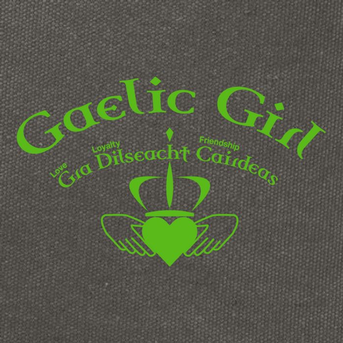 Gaelic Gra Dilseacht Cairdeas Claddagh Gift Cotton Canvas Backpack