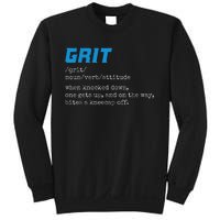 Grit Grit Definition Funny Grit Detroit Sweatshirt