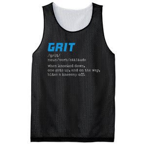 Grit Grit Definition Funny Grit Detroit Mesh Reversible Basketball Jersey Tank