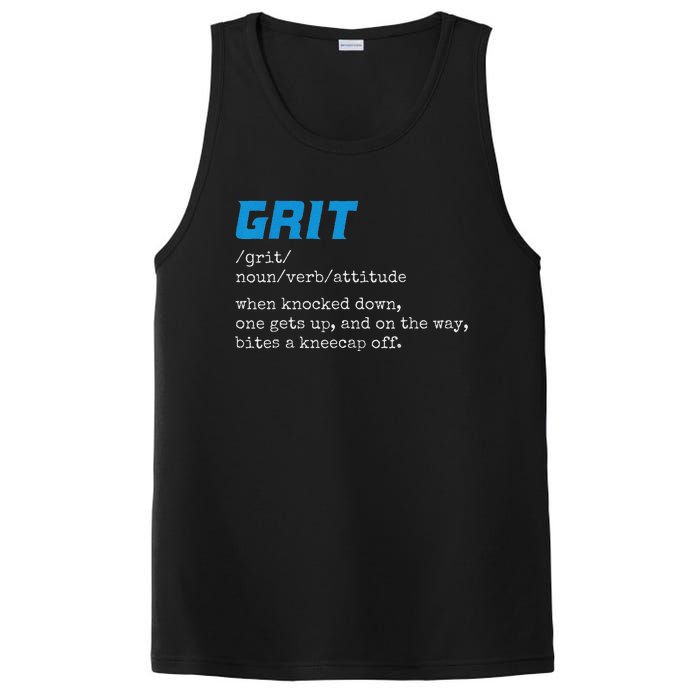 Grit Grit Definition Funny Grit Detroit PosiCharge Competitor Tank