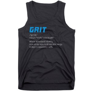 Grit Grit Definition Funny Grit Detroit Tank Top