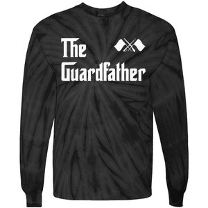 Guardfather Guard Dad Army & Military Tie-Dye Long Sleeve Shirt