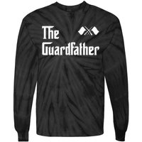 Guardfather Guard Dad Army & Military Tie-Dye Long Sleeve Shirt