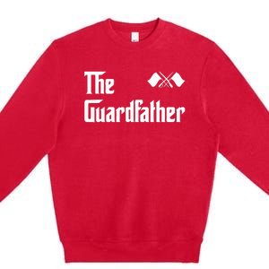 Guardfather Guard Dad Army & Military Premium Crewneck Sweatshirt